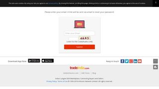 Forgot Password Page – TradeIndia.com