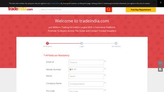 Registration Form - Tradeindia