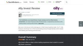 Ally Invest Review (Official) | StockBrokers.com