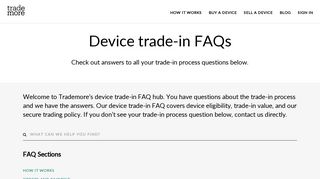 Device trade-in FAQs - Trademore