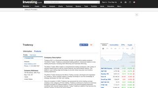 Tradency | Tradency Review | Software Providers - Investing.com