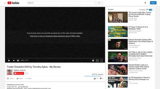 Trader Checklist DVD by Timothy Sykes - My Review - YouTube