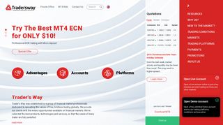 Trader's Way: TradersWay.com - Online Forex Trading on MT4 ECN ...
