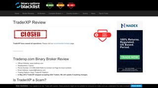 Traderxp - Trade Binary Options Safely with This Broker! Details Here!