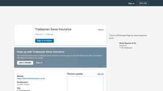 Tradesman Saver Insurance | LinkedIn
