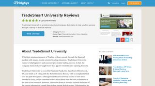 TradeSmart University Reviews - Is it a Scam or Legit? - HighYa