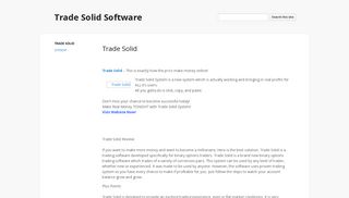 Trade Solid Software - Google Sites