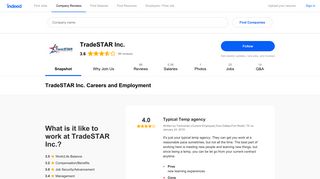 TradeSTAR Inc. Careers and Employment | Indeed.com