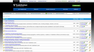 Discussion Forums - Client Login - TradeStation