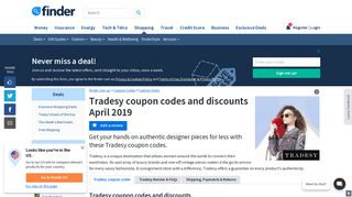 Tradesy Coupon Codes for $25 Off | finder.com.au