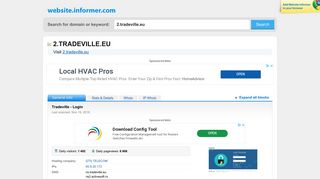 2.tradeville.eu at WI. Tradeville - Login - Website Informer