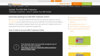 Update The MID With Tradewise - Think Insurance