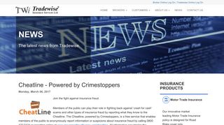 News - Tradewise Insurance Services Ltd