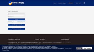 Login to your account - Tradezone