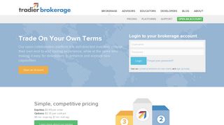 Tradier Brokerage | Brokerage Services for Stock and Options Traders