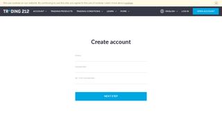 Create Account - Trading 212