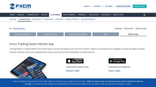 Mobile App - Trading Station Platform - FXCM UK - FXCM.com