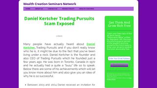 Daniel Kertcher Trading Pursuits Scam Exposed