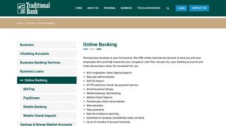 Online Banking | Traditional Bank