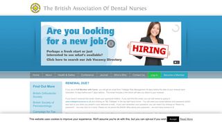 RENEWAL DUE? - The British Association Of Dental NursesThe ...