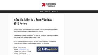 Is Traffic Authority a Scam? Updated 2018 Review