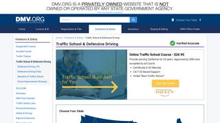 Find Traffic School & Defensive Driving Online | DMV.ORG