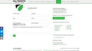Support | All Traffic Solutions