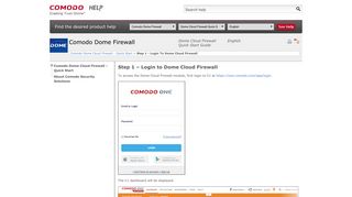 Step 1 – Login to Dome Cloud Firewall, Tool To Monitor Network ...