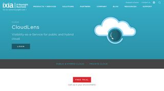 CloudLens Public - Visibility-as-a-Service for your public cloud | Ixia