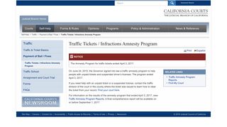 Traffic Tickets / Infractions Amnesty Program - traffic_selfhelp