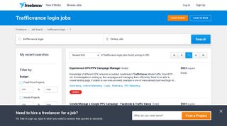 Trafficvance login Jobs, Employment | Freelancer