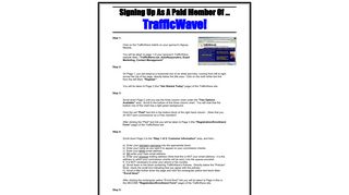 Signing Up for TrafficWave - Secrets of the BIG Dogs!