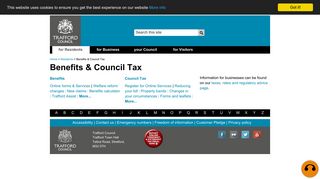 Benefits & Council Tax - Trafford Council