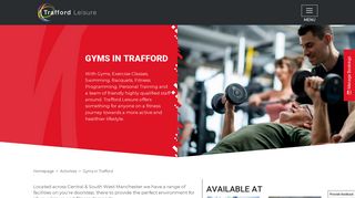 Affordable Local Gyms in Trafford with Pools | Trafford Leisure