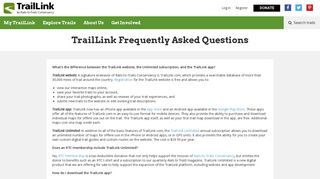 FAQ | TrailLink