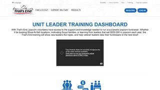 Unit Leader Training Dashboard - Trail's End
