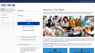 CDC TRAIN account - CDC TRAIN - an affiliate of the TRAIN Learning ...