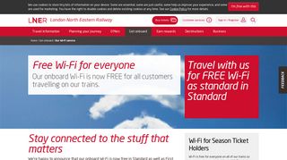 Wi-Fi on our trains | LNER | Formerly Virgin Trains East Coast