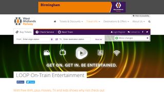 LOOP On-Train Entertainment | West Midlands Railway