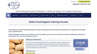 Food Hygiene Courses | Online Food Safety Training | Train4Academy