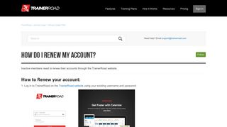 How do I renew my account? – TrainerRoad