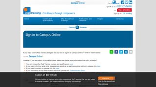 Sign in to Campus Online - Real Training | Real Training