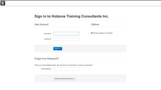 Hotzone Training Consultants Inc. :: Login