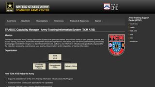 TRADOC Capability Manager - Army Training Information System ...