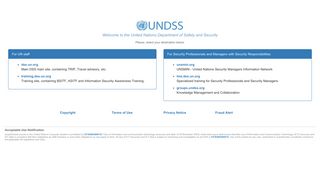UNDSS - United Nations Department of Safety & Security