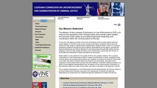 Louisiana Commission on Law Enforcement and Administration of ...