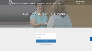 ProTrainings Login - Resume Your Training - ProTrainings Europe