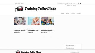 Shop - Training Tailor Made