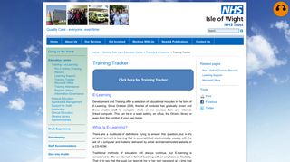 Isle of Wight NHS Trust - Training Tracker - the IOW NHS