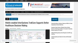 Mobile-enabled InterSystems TrakCare Supports Better Healthcare ...